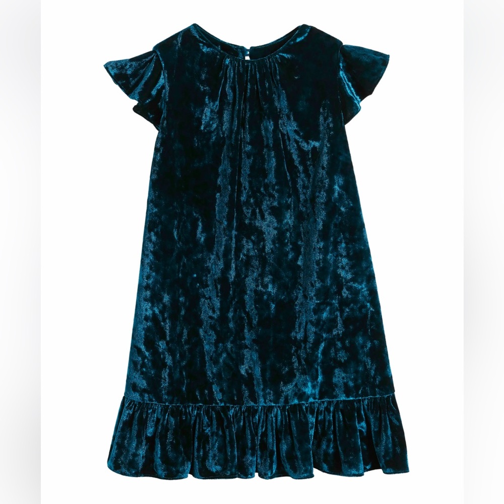 NWT Milly Minis Girls kids Shift Dress Teal size 5